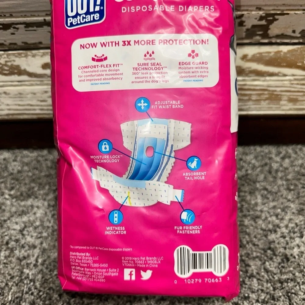 NEW Never Opened Comfort-DRI Disposable Dog Diapers - Size (M/L)